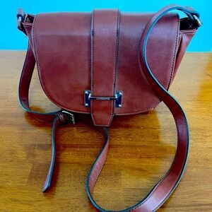 Liz Claiborne Satchel Shoulder Bag Maple Brown